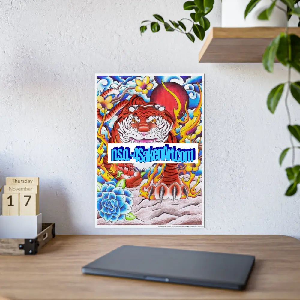 Tiger Gloss Poster Poster