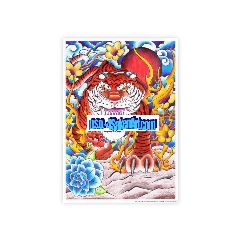 Tiger Gloss Poster Poster