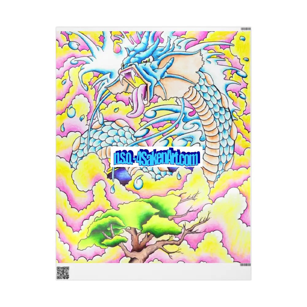 Vibrant Colorful Wrapping Paper Roll for Special Occasions 30’’ x 36’’ / Glossy Home Decor