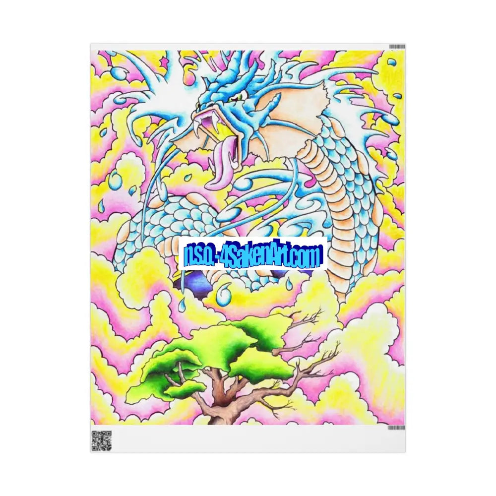 Vibrant Colorful Wrapping Paper Roll for Special Occasions 30’’ x 36’’ / Matte Home Decor