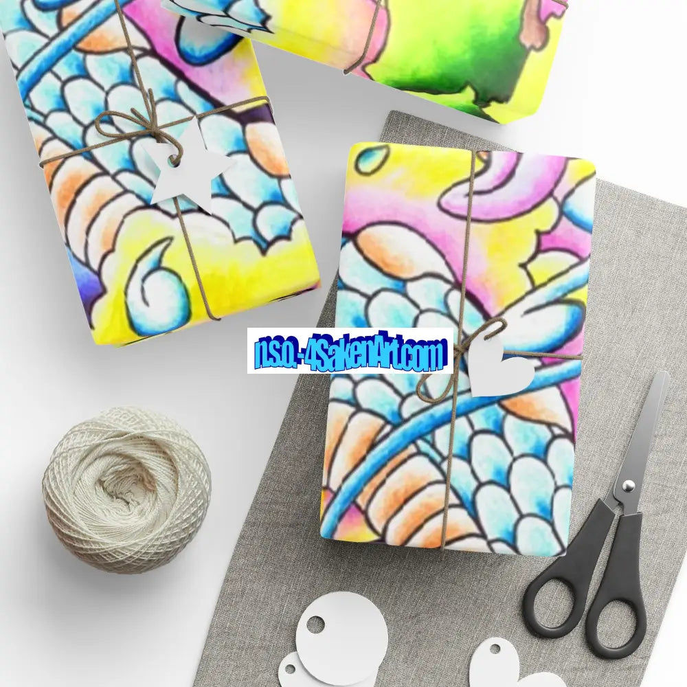 Vibrant Colorful Wrapping Paper Roll for Special Occasions Home Decor