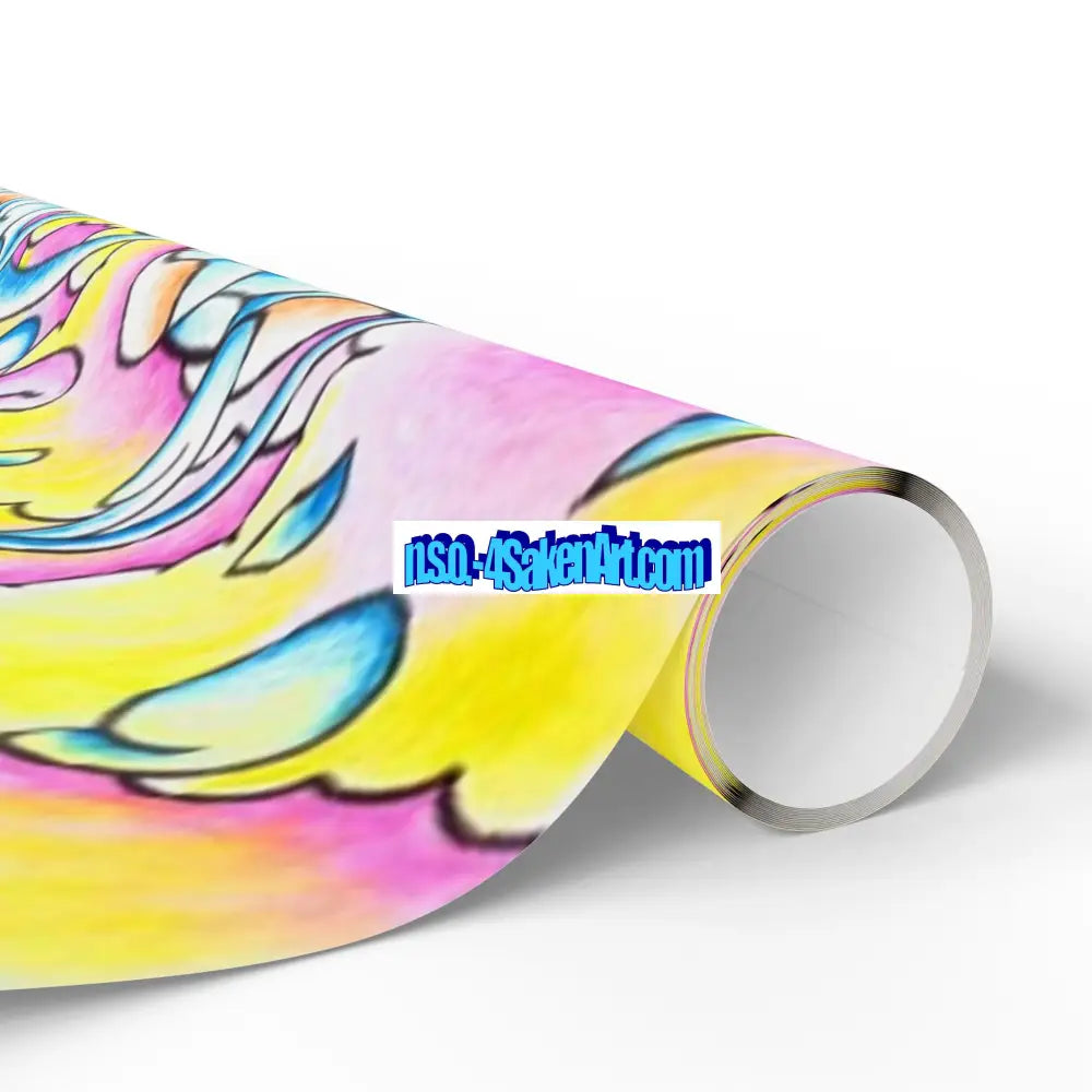 Vibrant Colorful Wrapping Paper Roll for Special Occasions Home Decor