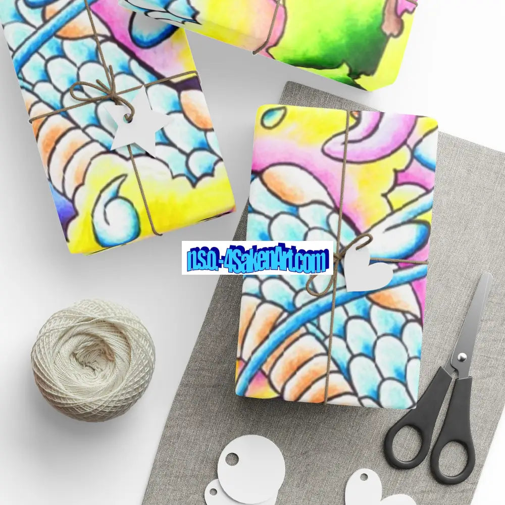 Vibrant Colorful Wrapping Paper Roll for Special Occasions Home Decor
