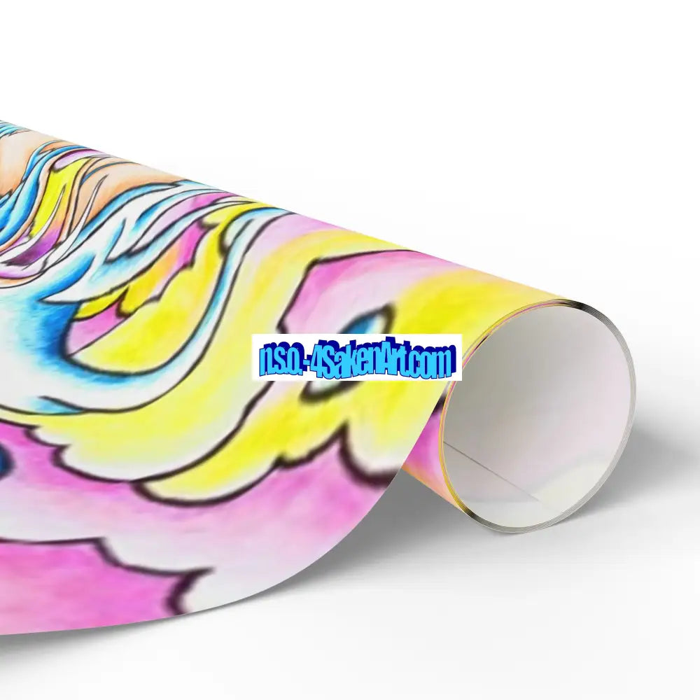 Vibrant Colorful Wrapping Paper Roll for Special Occasions Home Decor