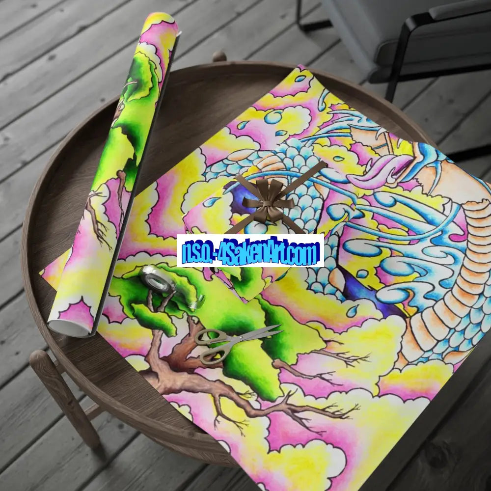 Vibrant Colorful Wrapping Paper Roll for Special Occasions Home Decor