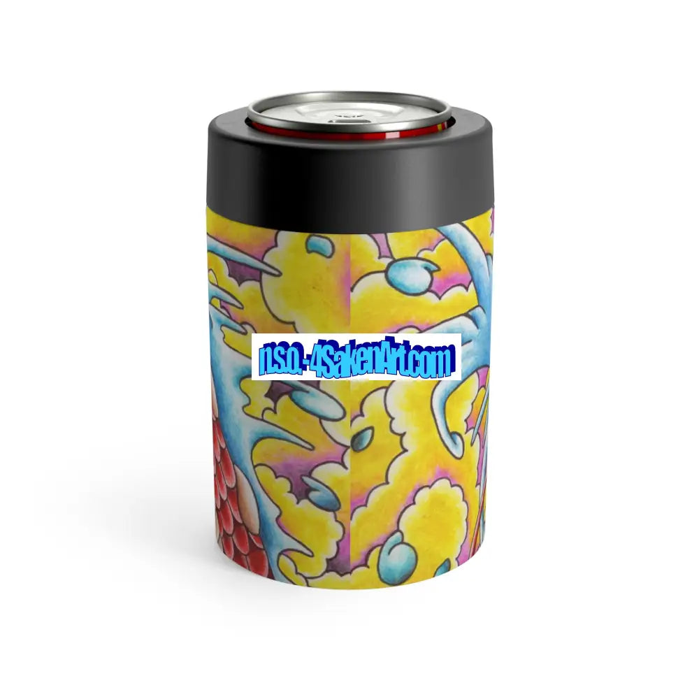 Vibrant Dragon Can Holder Colorful Drink Sleeve Festival Accessory Custom Beverage Insulator Unique Gift for Art Lovers