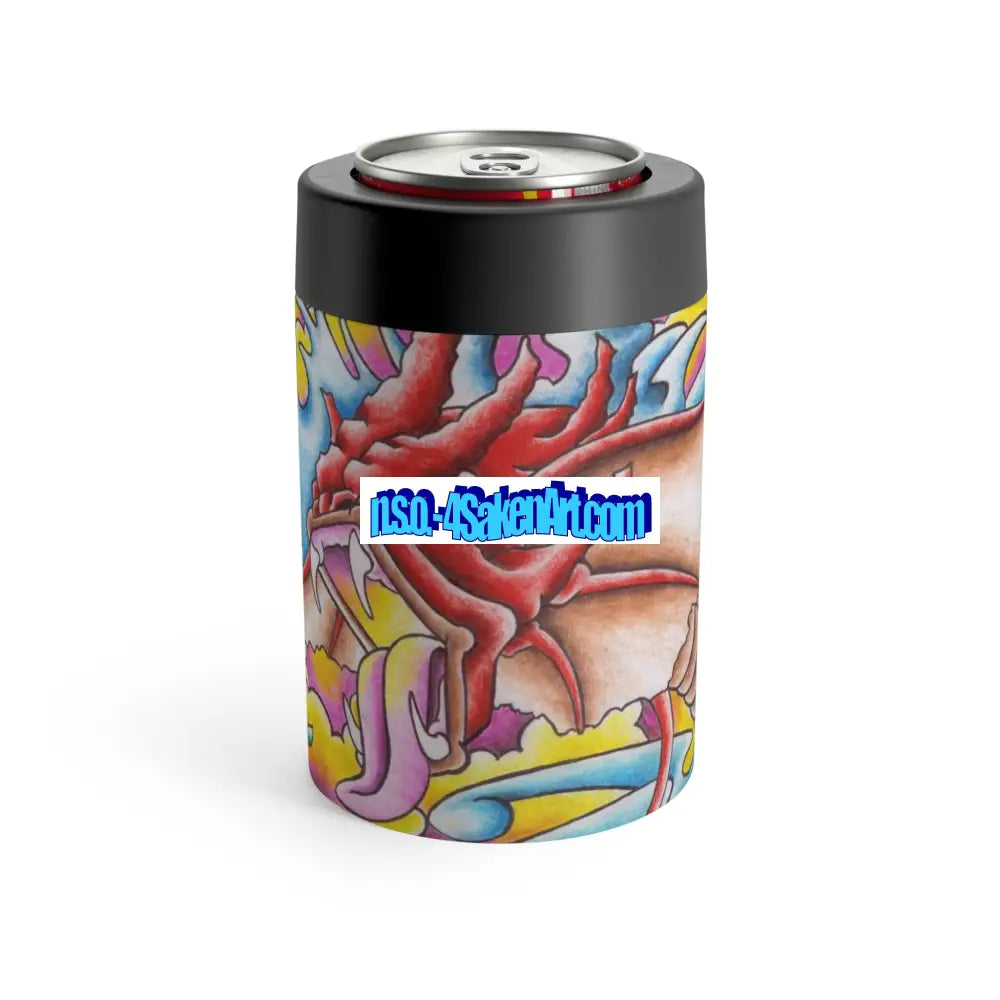 Vibrant Dragon Can Holder Colorful Drink Sleeve Festival Accessory Custom Beverage Insulator Unique Gift for Art Lovers