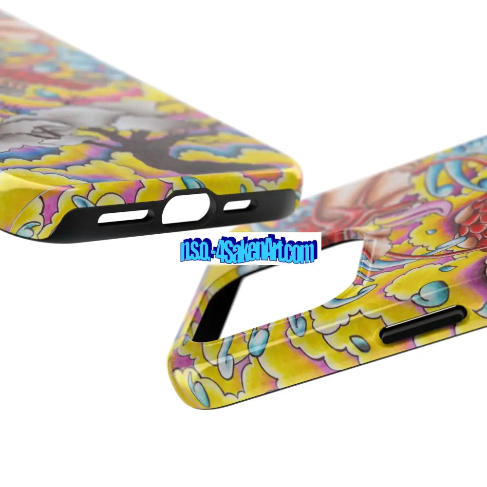 Vibrant Dragon Tough Phone Case Custom Phone Cover Colorful Phone Case Durable Protection Unique Art Case Phone Case