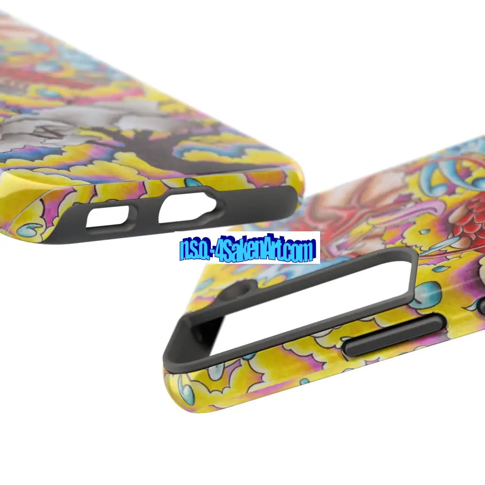 Vibrant Dragon Tough Phone Case Custom Phone Cover Colorful Phone Case Durable Protection Unique Art Case Phone Case