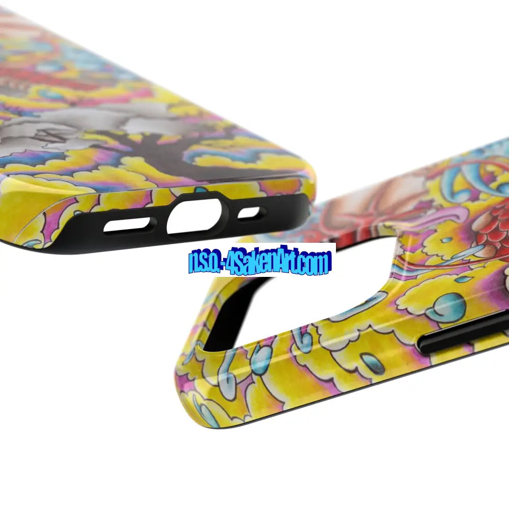 Vibrant Dragon Tough Phone Case Custom Phone Cover Colorful Phone Case Durable Protection Unique Art Case Phone Case