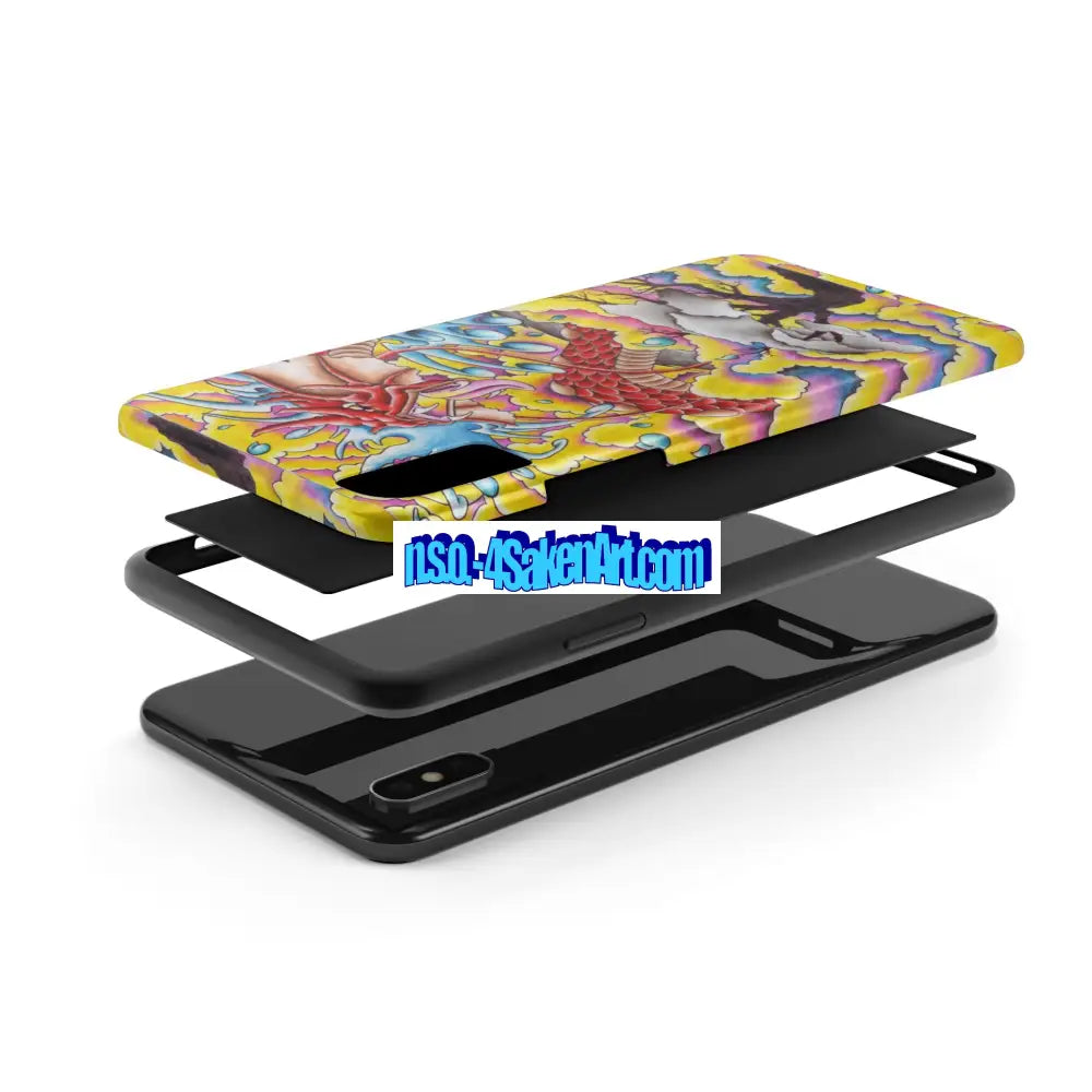 Vibrant Dragon Tough Phone Case Custom Phone Cover Colorful Phone Case Durable Protection Unique Art Case Phone Case