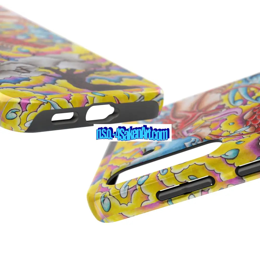 Vibrant Dragon Tough Phone Case Custom Phone Cover Colorful Phone Case Durable Protection Unique Art Case Phone Case