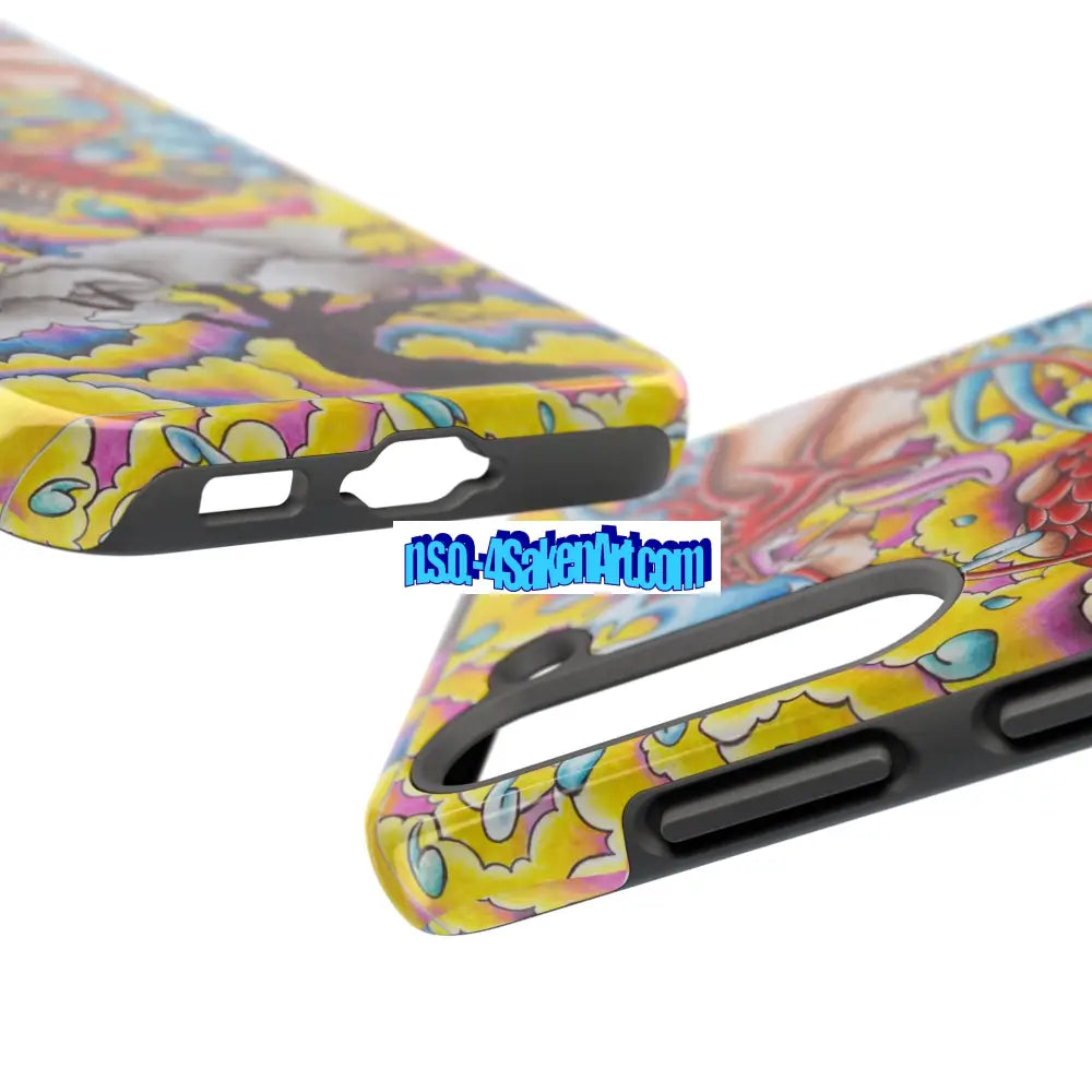 Vibrant Dragon Tough Phone Case Custom Phone Cover Colorful Phone Case Durable Protection Unique Art Case Phone Case