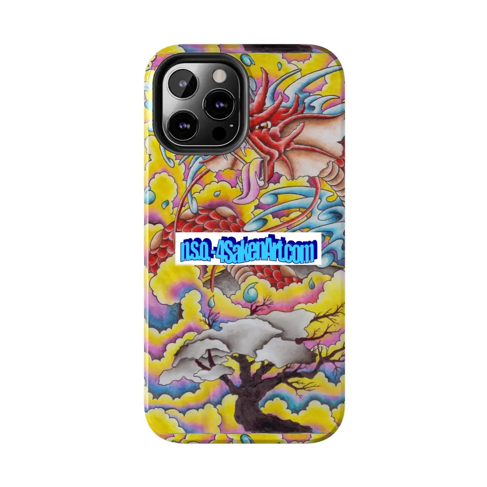 Vibrant Dragon Tough Phone Case Custom Phone Cover Colorful Phone Case Durable Protection Unique Art Case Phone Case