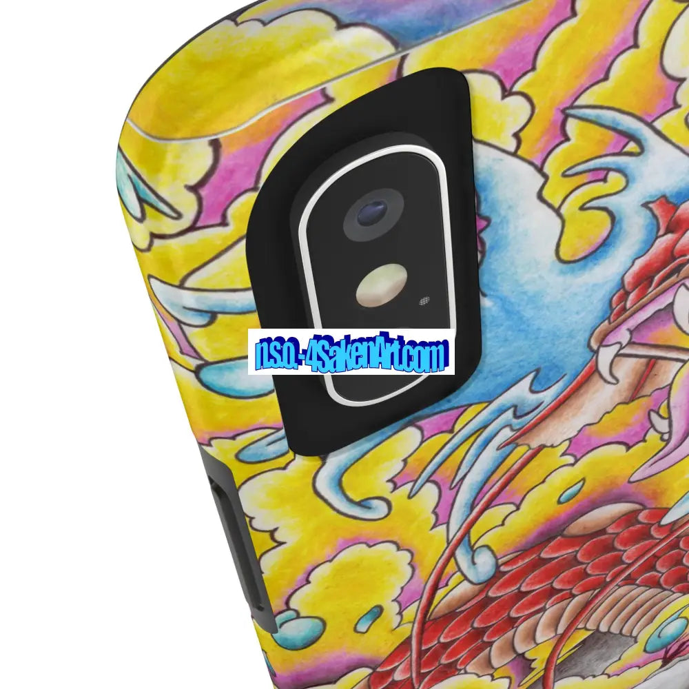 Vibrant Dragon Tough Phone Case Custom Phone Cover Colorful Phone Case Durable Protection Unique Art Case Phone Case
