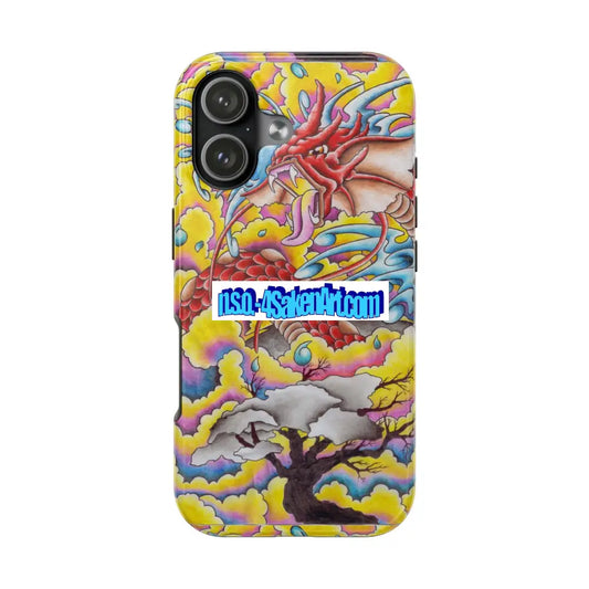 Vibrant Dragon Tough Phone Case Custom Phone Cover Colorful Phone Case Durable Protection Unique Art Case iPhone 17