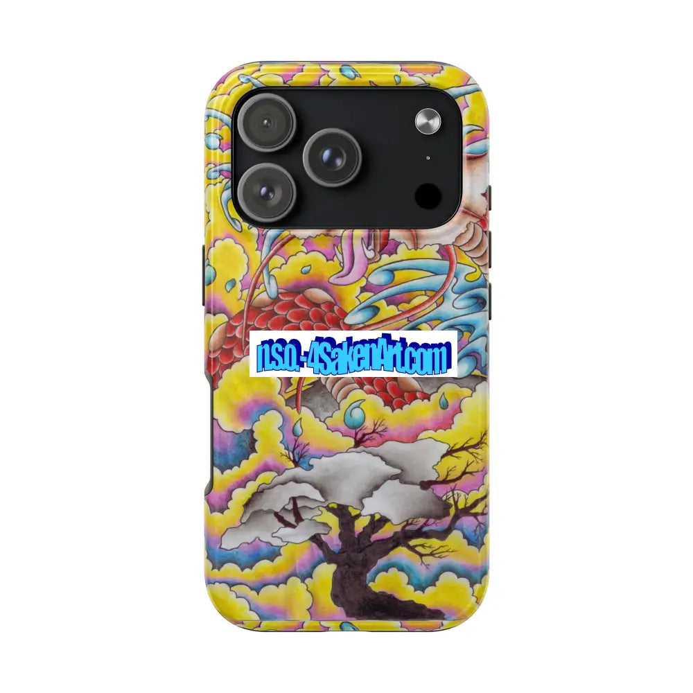 Vibrant Dragon Tough Phone Case Custom Phone Cover Colorful Phone Case Durable Protection Unique Art Case iPhone 17 Pro