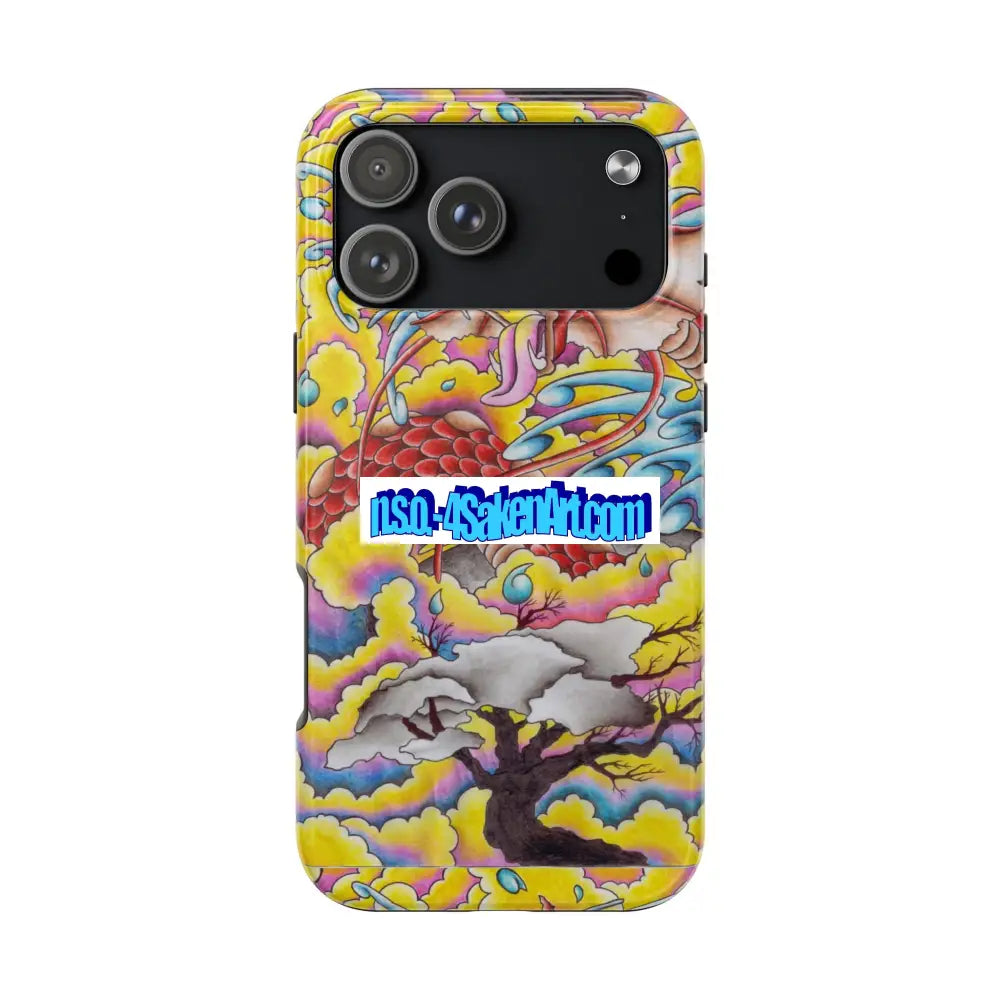 Vibrant Dragon Tough Phone Case Custom Phone Cover Colorful Phone Case Durable Protection Unique Art Case iPhone 17 Pro