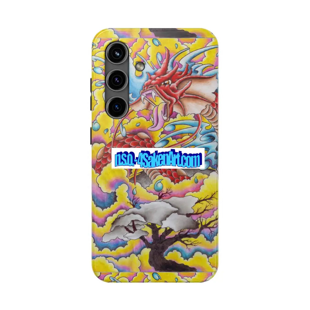 Vibrant Dragon Tough Phone Case Custom Phone Cover Colorful Phone Case Durable Protection Unique Art Case Samsung