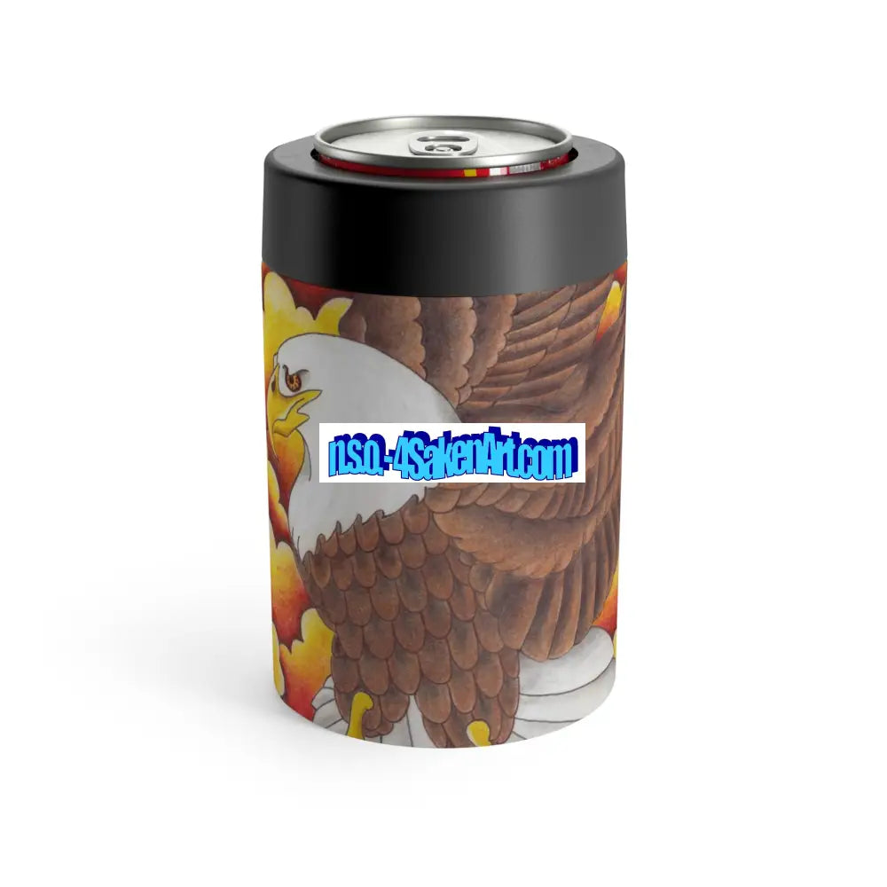 Vibrant Eagle Can Holder Colorful Drink Sleeve Festival Accessory Custom Beverage Insulator Unique Gift for Art Lovers