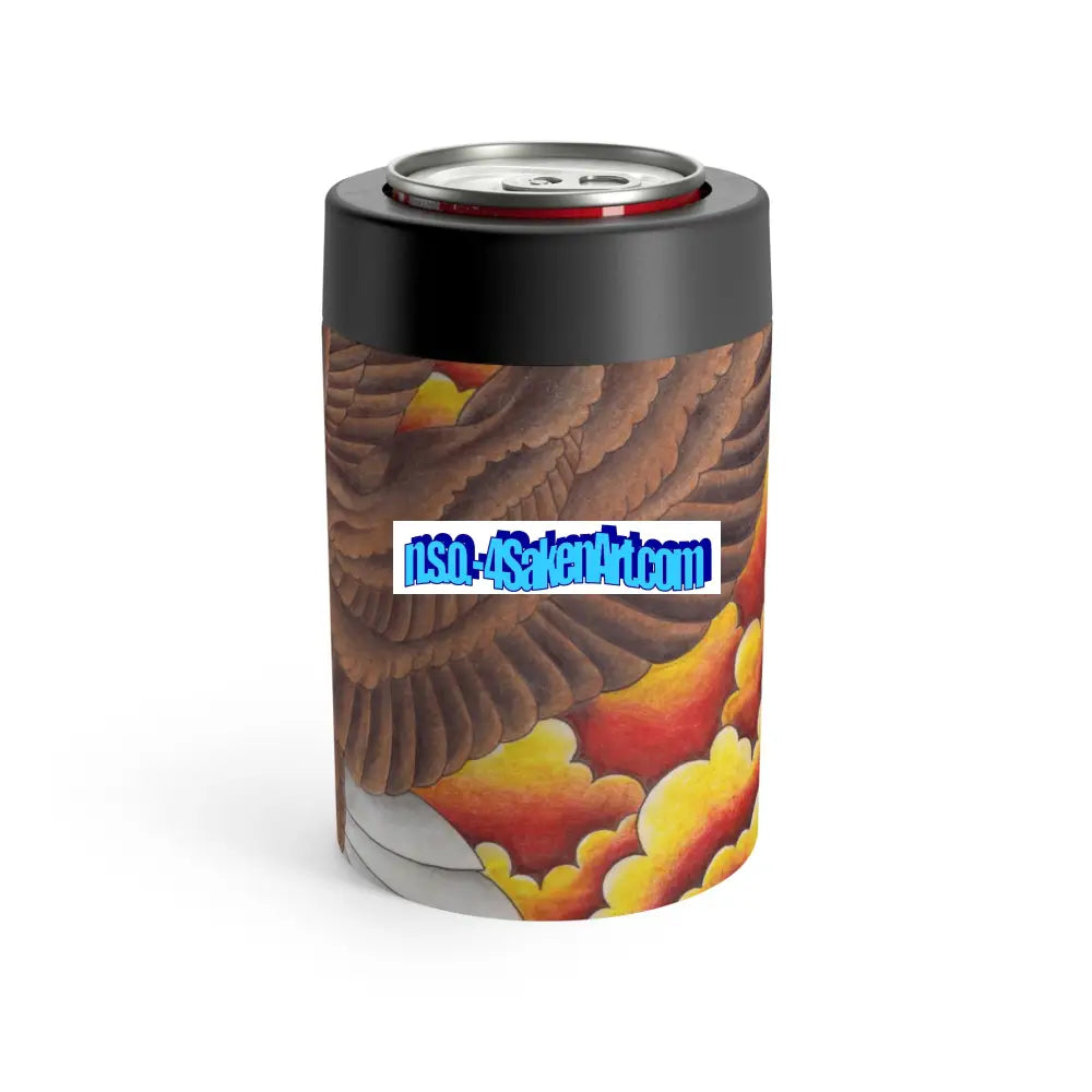 Vibrant Eagle Can Holder Colorful Drink Sleeve Festival Accessory Custom Beverage Insulator Unique Gift for Art Lovers