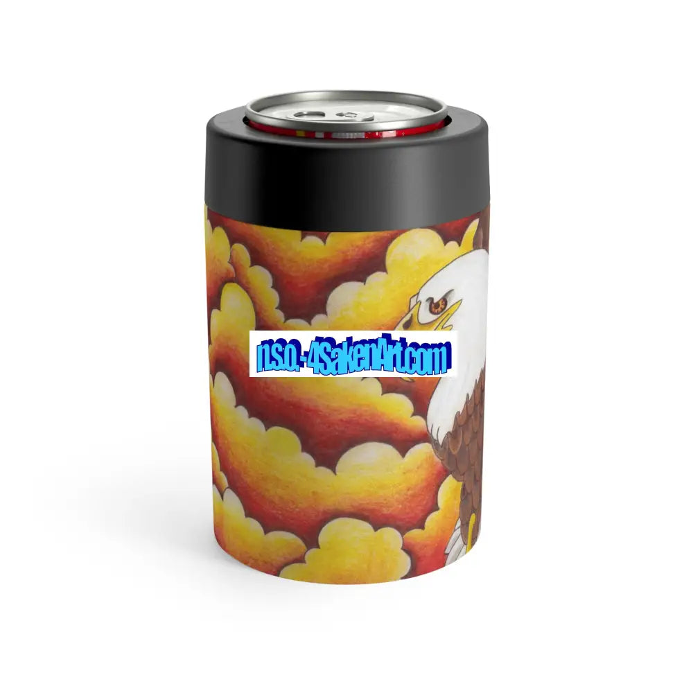 Vibrant Eagle Can Holder Colorful Drink Sleeve Festival Accessory Custom Beverage Insulator Unique Gift for Art Lovers