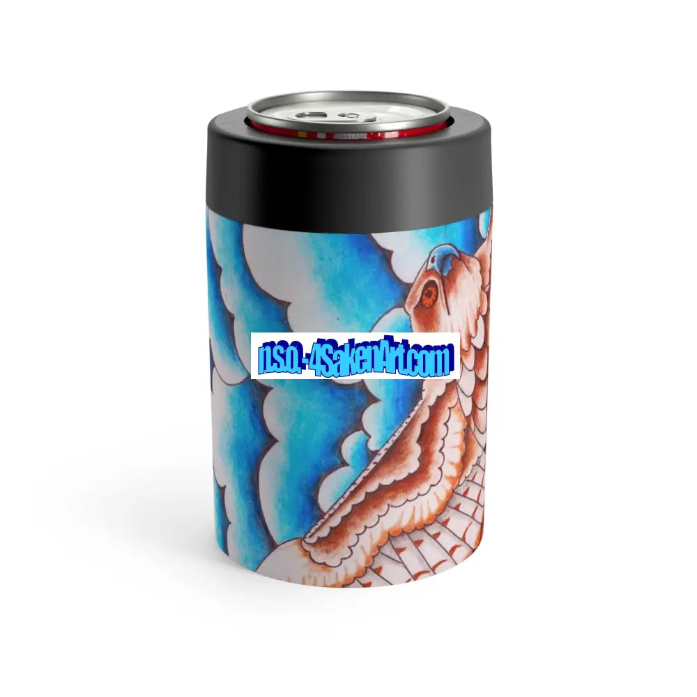 Vibrant Hawk Can Holder Colorful Drink Sleeve Festival Accessory Custom Beverage Insulator Unique Gift for Art Lovers