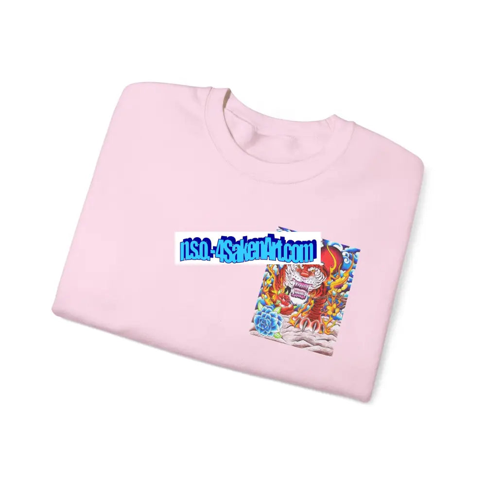 Vibrant Tiger Graphic Crewneck Sweatshirt | Cozy Unisex Pullover Colorful Art Sweatshirt Perfect Gift for Art Lovers