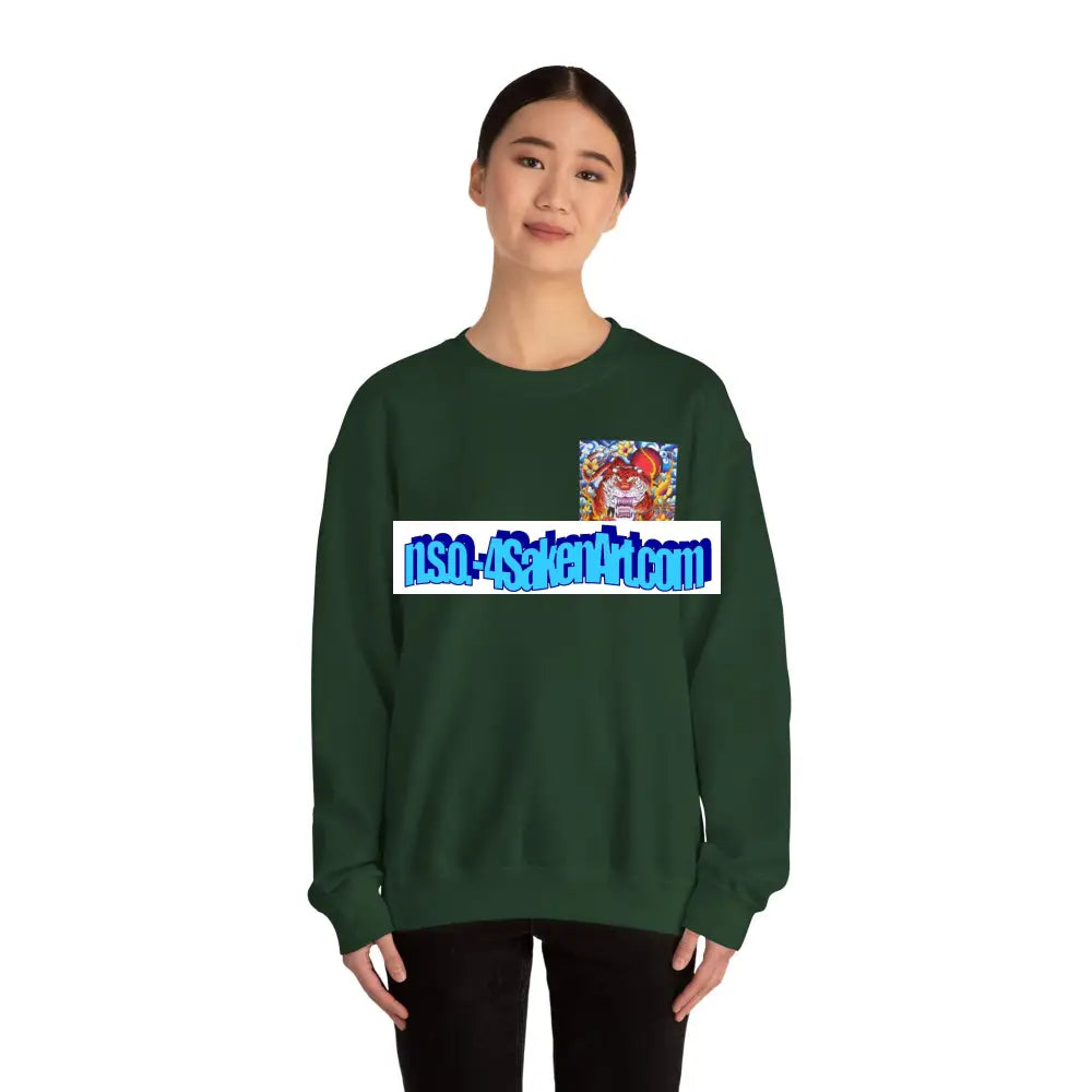 Vibrant Tiger Graphic Crewneck Sweatshirt | Cozy Unisex Pullover Colorful Art Sweatshirt Perfect Gift for Art Lovers