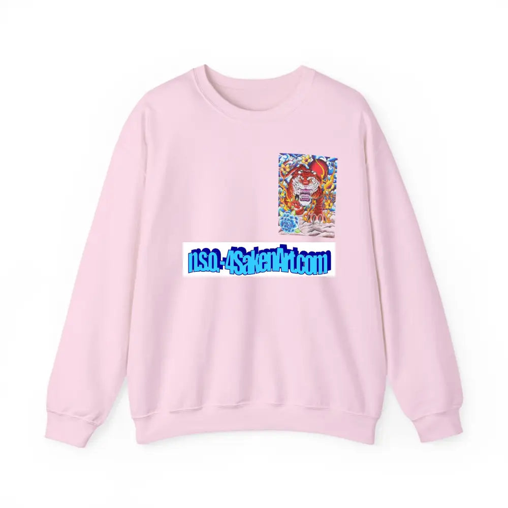 Vibrant Tiger Graphic Crewneck Sweatshirt | Cozy Unisex Pullover Colorful Art Sweatshirt Perfect Gift for Art Lovers