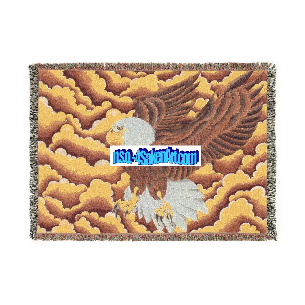 Woven Blanket - Eagle Design Artwork / 52’’ × 37’’ Home Decor