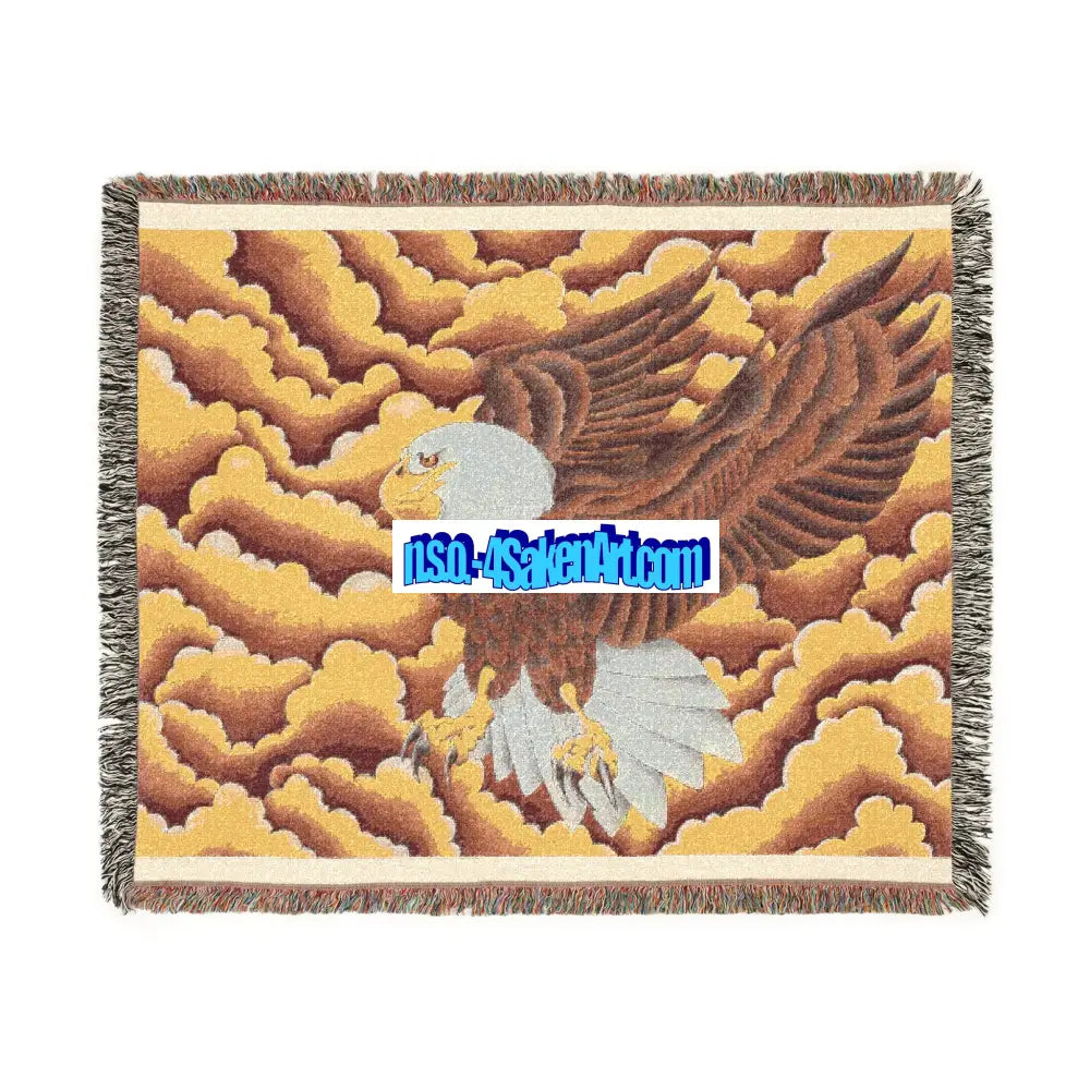 Woven Blanket - Eagle Design Artwork / 60’’ × 50’’ Home Decor