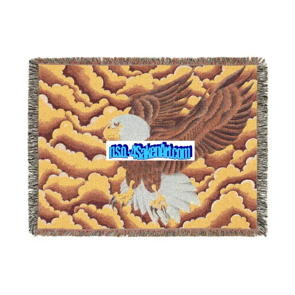 Woven Blanket - Eagle Design Artwork / 80’’ × 60’’ Home Decor